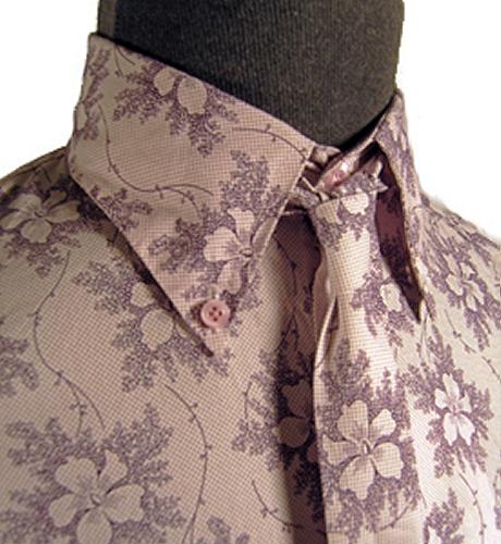 'Fontana' -Sixties Mod Shirt And Tie by MADCAP (L)